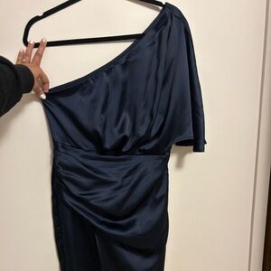 One Shoulder Midi Dress